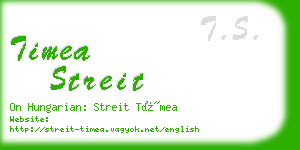 timea streit business card